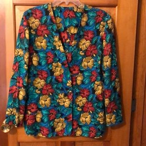 Ladies floral lightweight blazer/ jacket